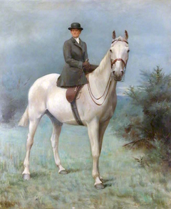 Alice Mary Darby, Mrs Francis Alexander Wolryche-Whitmore (1852-1931) on Horseback by Evelyn Blacklock
