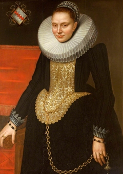 An Unknown Flemish Woman, 1619 by manner of Frans Pourbus the younger