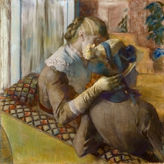 At the Milliner's by Edgar Degas