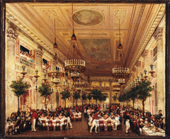 Banquet à l'occasion du mariage de Léopold 1er de Belgique et de la princesse Louise d'Orléans by Louis Marie Baptiste Atthalin