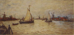 Bateaux en Hollande pres de Zaandam by Claude Monet