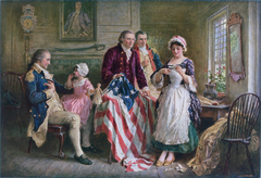 Betsy Ross 1777 by Jean Leon Gerome Ferris