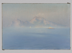 Capri, côte escarpée vue de la mer by Henry Brokman
