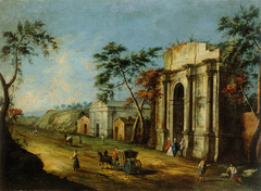 Capriccio with a Classical Triumphal Arch