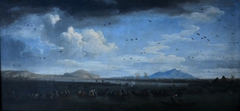 Charles III hunting on Lake Licola by Joseph Vernet