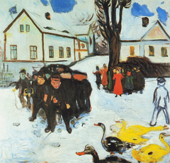 Children and Ducks by Edvard Munch