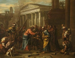 Christ healing the Man Blind from Birth (after Ricci) by Anonymous