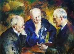 Christian Sinding, Gunnar Heiberg and Knut Hamsun by Henrik Lund