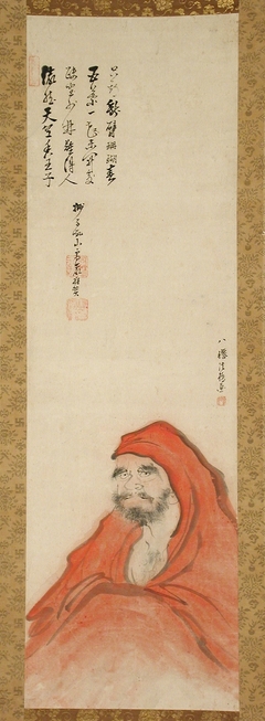 Daruma in a Red Robe by Hyakusen