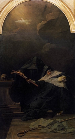 Death of Saint Scholastica, Sister of Saint Benedict by Jean II Restout