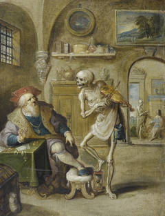 Death Playing the Violin (Death and a Money-Lender) by Frans Francken the Younger