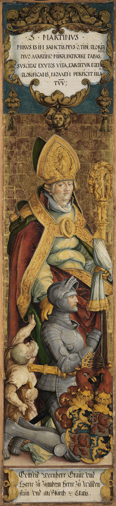 Der Heilige Martin mit Bettler und dem Stifter Gottfried Werner von Zimmern by Master of Meßkirch