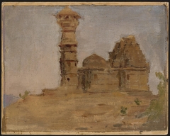 Deserted ancient temple in Chittorgarh. From the journey to India by Jan Ciągliński