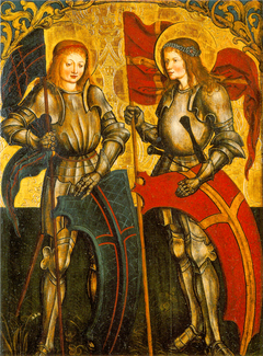 Die Heiligen Georg und Mauritius by Meister von Veringen