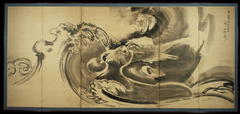 Dragon Amid Waves by Soga Shōhaku