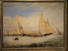 East Cowes Castle, the Seat of J. Nash, Esq., the Regatta Beating to Windward by J. M. W. Turner