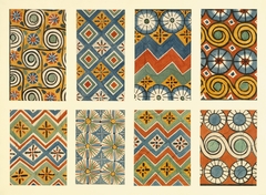 Eight Ceiling Patterns, Tomb of Nebamun and Ipuky by Nina M Davies
