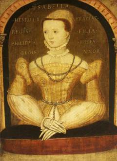 Elisabeth de Valois, Queen of Spain (1545-1568) (from panelling) by Unknown Artist