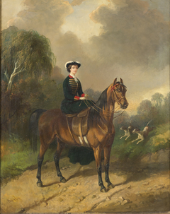 Empress Eugenie on Horseback by Carl Fredrik Kiörboe