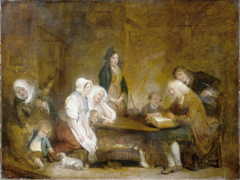 Family Worship by Jean-Baptiste Greuze