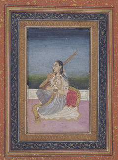 Female Musician Playing the Tanpura by Anonymous