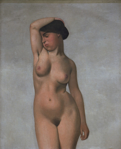 Femme nue avec un bras relevé by Félix Vallotton