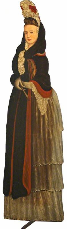 Figure of Lady in Queen Anne Dress (dummy board)