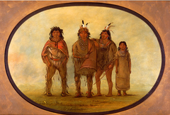 Four Dogrib Indians by George Catlin