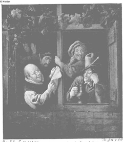 Four Rhetoricians at a Window by Jan Steen