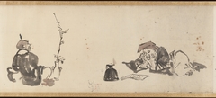 Frolicking Figures and Animals by Kawanabe Kyōsai