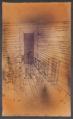 Ghost Chamber with the Tall Door (New Version) by Paul Klee