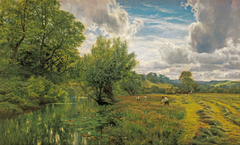 Hayfield, near Days' Lock, Oxon by George Vicat Cole