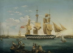 HMS Duncan at Mahon by William Anderson