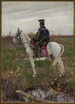 Hussar from the 13th Regiment of the Army of the Duchy of Warsaw by Zygmunt Rozwadowski