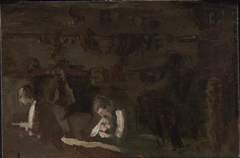 Interior of a Woodcarver's Shop (Sketch for William Rush Carving His Allegorical Figure of the Schuylkill River) by Thomas Eakins