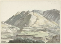 Italiaans landschap bij Subiaco by Josephus Augustus Knip