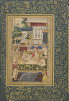 Jahangir and Prince Khurram feasted by Nur Jahan by Anonymous