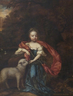 Jane Brownlow, later Duchess of Ancaster (1689-1736) as St Agnes by Anonymous