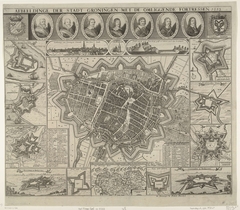Kaart van Groningen, 1652