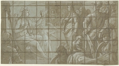 Keizerin Faustina door de heilige Catharina in haar kerker bekeerd by Federico Zuccaro
