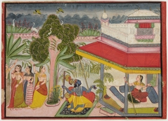 Krishna, Radha and Gopis by Anonymous