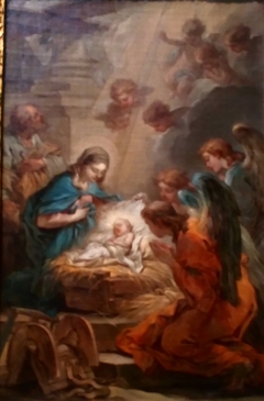 L'adoration des anges by Charles-André van Loo
