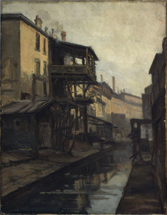 La Bièvre, rue des Cordelières by Germain Eugène Bonneton