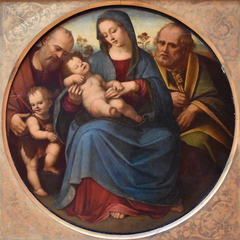 La Vierge, l'Enfant et les saints by Girolamo del Pacchia