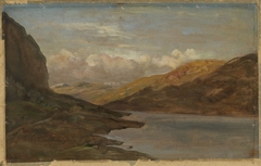 Landscape at Nystuen in Filefjell by Johan Christian Dahl