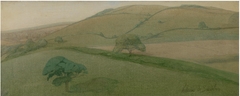 Landscape in Wales by Valerius de Saedeleer
