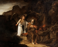 Landscape with Elijah and the Angel by Cornelis Bisschop