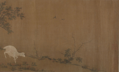 Landscape with goats by Anonymous