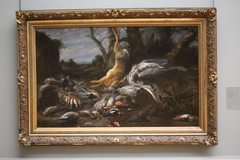 Landscape with hunting