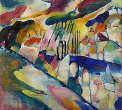 Landscape with Rain by Wassily Kandinsky
